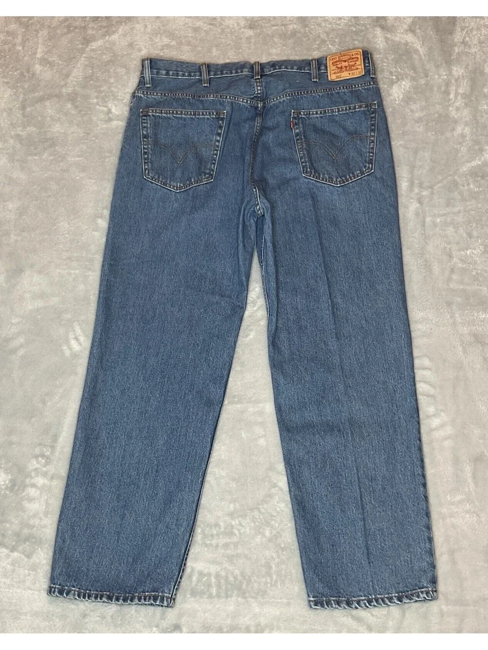 Levis 550 Jeans Mens 42x32 Blue Relaxed Denim Medium Wash